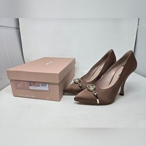 *SOLD* Miu Miu jeweled satin heels